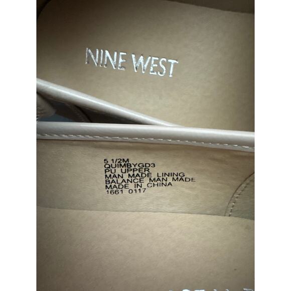 NWT Nine West Quimby oxfords loafers champagne tassel shoes 5.5 - Picture 10 of 12